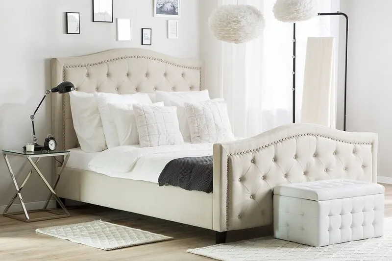 Aurel Dubbelsäng 160|200 cm - Beige - Möbler - Sovrum - Sängar - Ramsäng