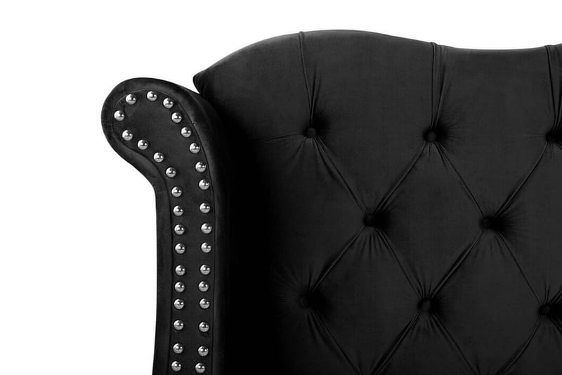 Ayette Dubbelsäng 160x200 cm - Svart/Sammet - Möbler - Sovrum - Sängar - Ramsäng