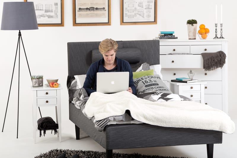 BASIC Ramsäng 120 Ancona Grå - Möbler - Sovrum - Sängar - Ramsäng