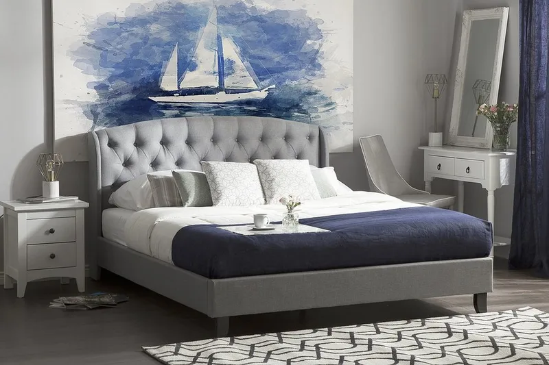 Bordeau Dubbelsäng 140 200 cm - Grå - Möbler - Sovrum - Sängar - Ramsäng