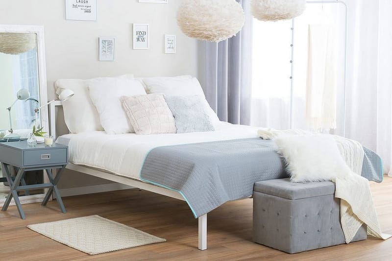 Cusset Dubbelsäng 180|200 cm - Vit - Möbler - Sovrum - Sängram & sängstomme