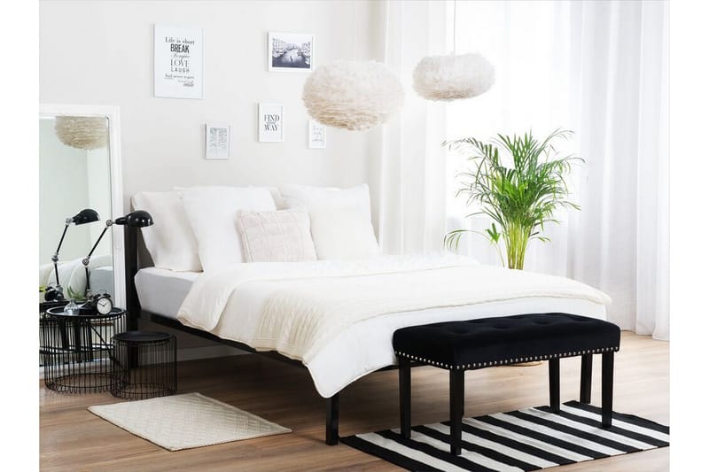 Cusset Sängram 160x200 cm - Svart - Möbler - Sovrum - Sängar - Ramsäng