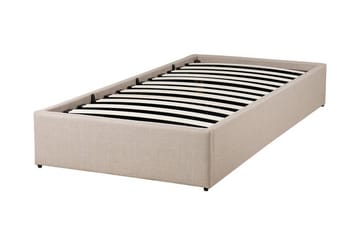 Dinan Dubbelsäng 90  200 cm Beige - Beige - Möbler - Sovrum - Sängram & sängstomme