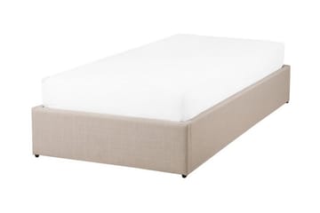 Dinan Dubbelsäng 90  200 cm Beige - Beige - Möbler - Sovrum - Sängram & sängstomme