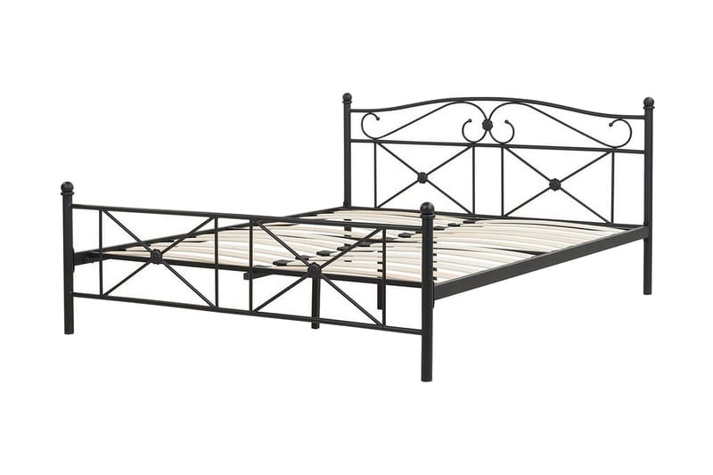 Finnicka Dubbelsäng 140x200 cm - Svart - Möbler - Sovrum - Sängar - Ramsäng