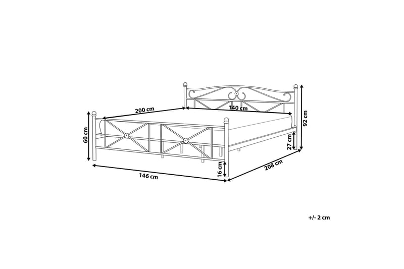 Finnicka Dubbelsäng 140x200 cm - Vit - Möbler - Sovrum - Sängar - Ramsäng