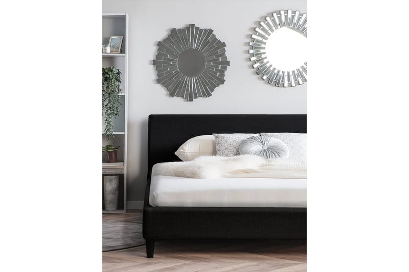 Fitou Dubbelsäng 160 200 cm - Svart - Möbler - Sovrum - Sängar - Ramsäng