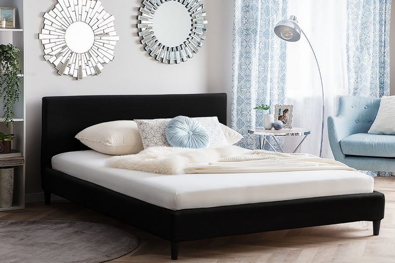 Fitou Sängram 160x200 cm - Svart - Möbler - Sovrum - Sängar - Ramsäng