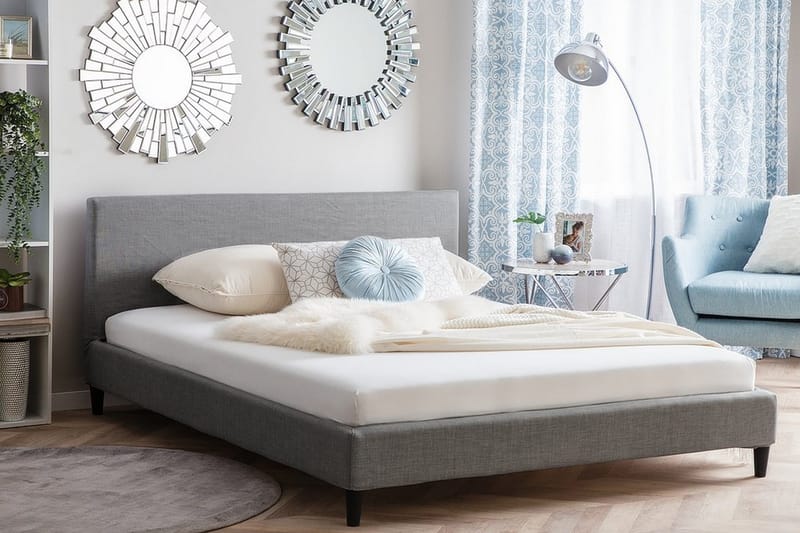 Fitou Sängram 180x200 cm - Grå - Möbler - Sovrum - Sängram & sängstomme