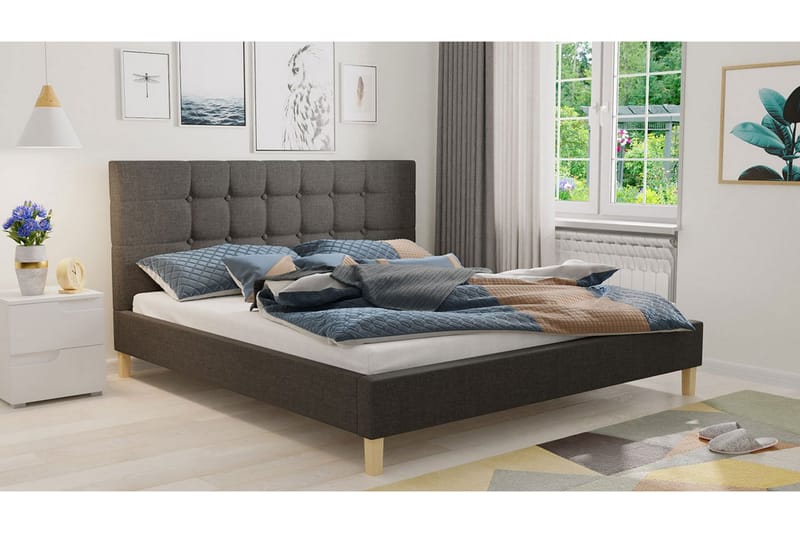 GALLARDO Ramsäng 215x146x106 cm - Brun - Möbler - Sovrum - Sängar - Ramsäng