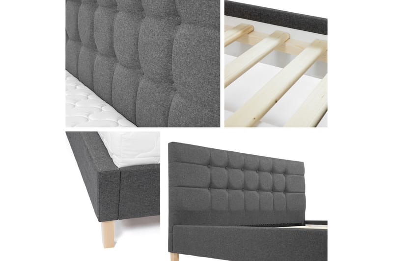 GALLARDO Ramsäng 215x146x106 cm - Mörkblå - Möbler - Sovrum - Sängar - Ramsäng