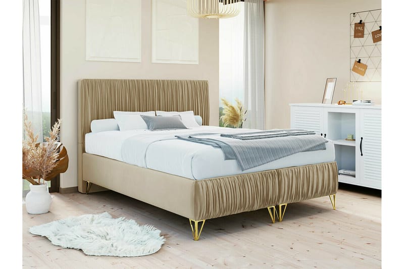 Gortin Ramsäng 160x200 cm Beige - Möbler - Sovrum - Sängar - Ramsäng