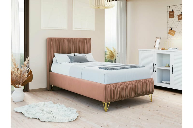 Gortin Ramsäng 80x200 cm Rosa - Möbler - Sovrum - Sängar - Ramsäng