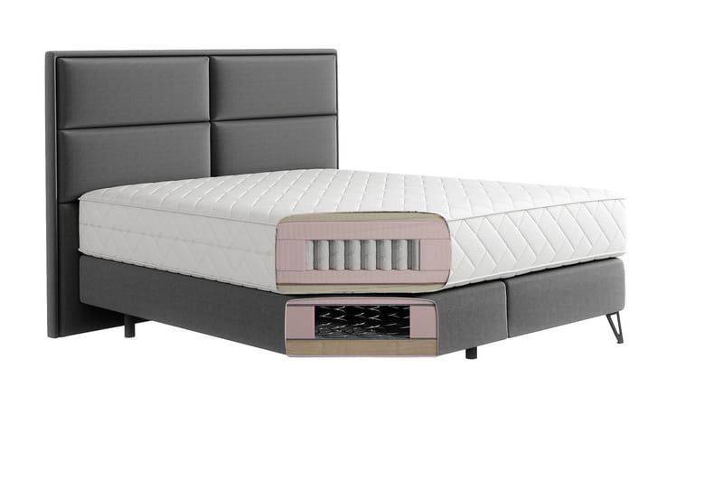 Hayao Sängpaket Ramsäng 140x200 cm Rosa - Möbler - Sovrum - Sängar - Ramsäng
