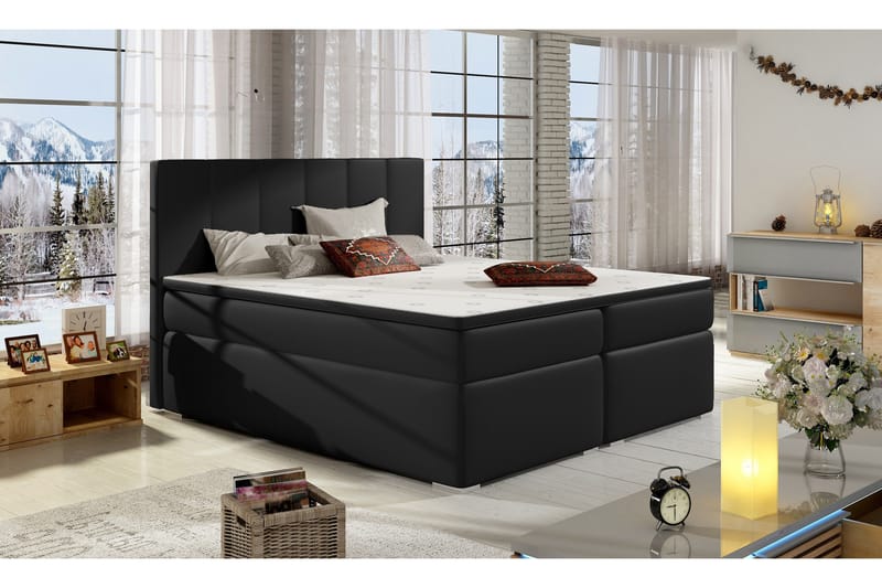 Jemina Ramsäng 180x200 cm, Svart