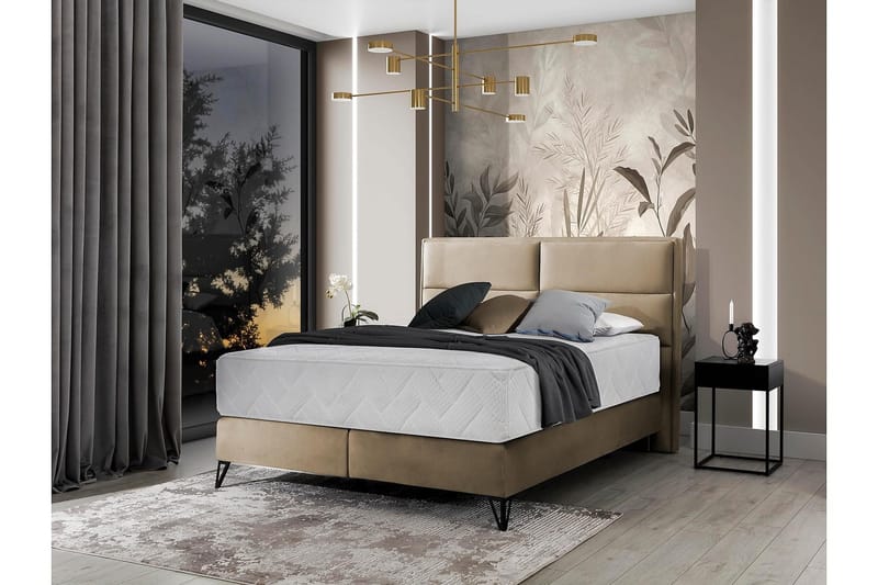 Kasyap Sängpaket Ramsäng 140x200 cm - Beige - Möbler - Sovrum - Sängar - Ramsäng