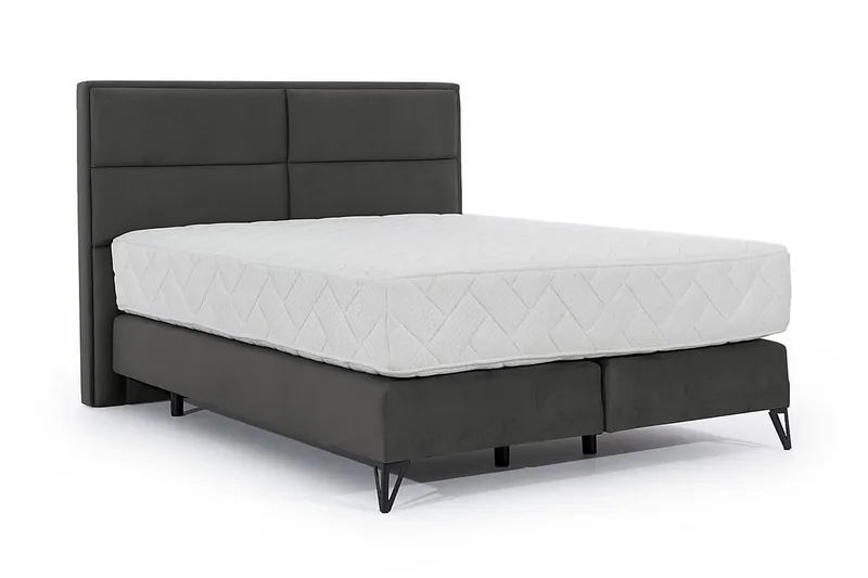 Kasyap Sängpaket Ramsäng 140x200 cm - Grå - Möbler - Sovrum - Sängar - Ramsäng