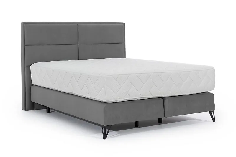 Kasyap Sängpaket Ramsäng 140x200 cm - Grå - Möbler - Sovrum - Sängar - Ramsäng