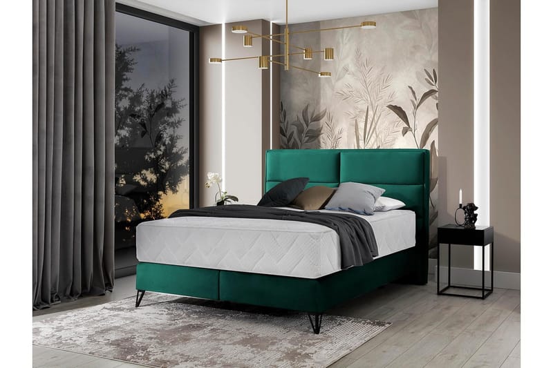 Kasyap Sängpaket Ramsäng 140x200 cm - Grön - Möbler - Sovrum - Sängar - Ramsäng