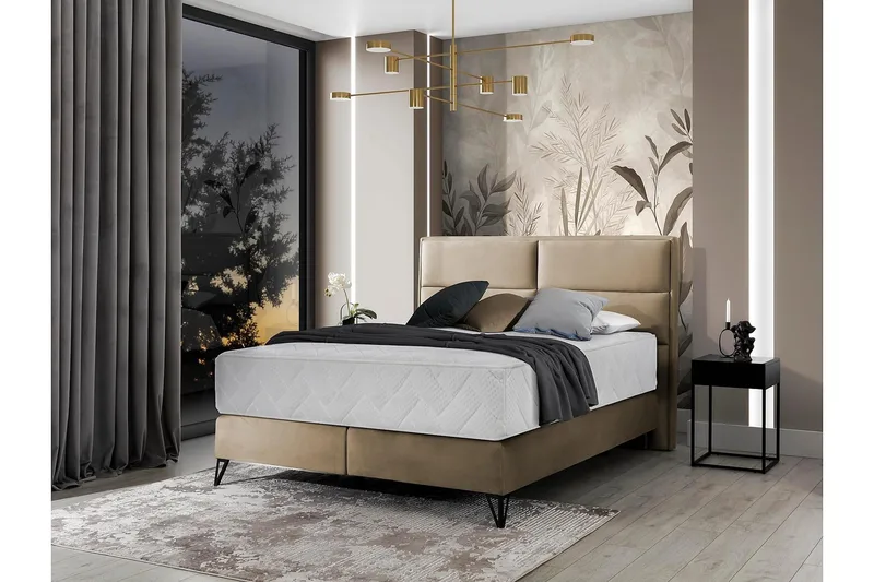 Kasyap Sängpaket Ramsäng 160x200 cm - Beige - Möbler - Sovrum - Sängar - Ramsäng