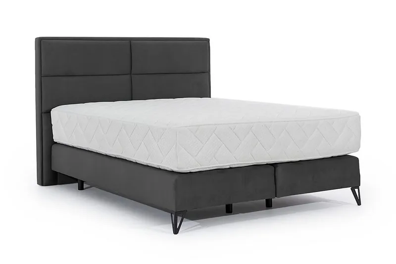Kasyap Sängpaket Ramsäng 160x200 cm - Grå - Möbler - Sovrum - Sängar - Ramsäng