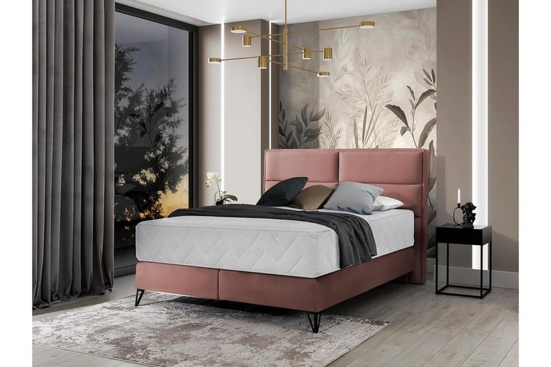 Kasyap Sängpaket Ramsäng 180x200 cm - Rosa - Möbler - Sovrum - Sängar - Ramsäng