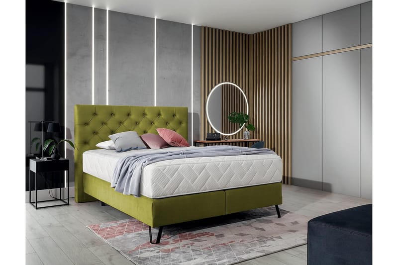 Katsumi Sängpaket Ramsäng 140x200 cm - Grön - Möbler - Sovrum - Sängar - Ramsäng