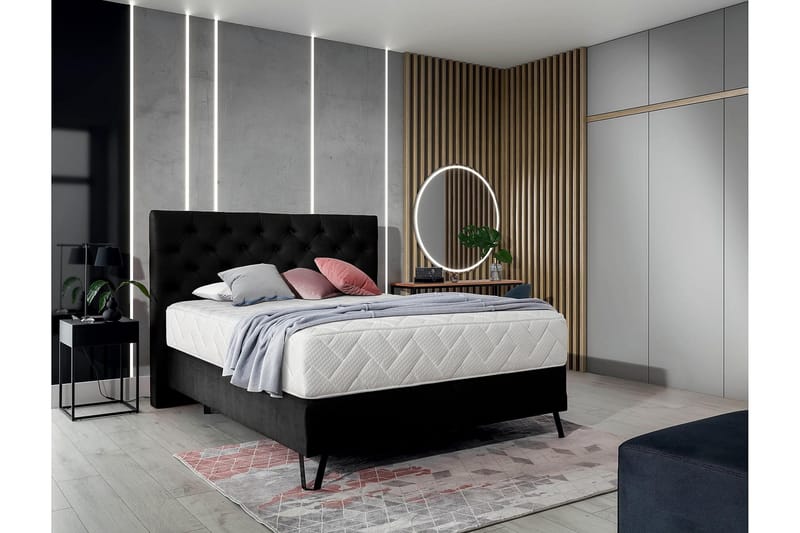 Katsumi Sängpaket Ramsäng 160x200 cm - Svart - Möbler - Sovrum - Sängar - Ramsäng