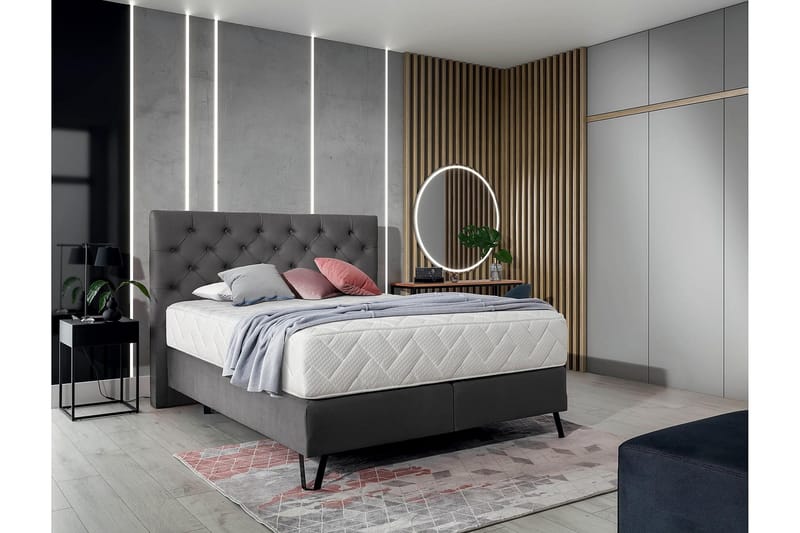 Katsumi Sängpaket Ramsäng 180x200 cm - Grå - Möbler - Sovrum - Sängar - Ramsäng