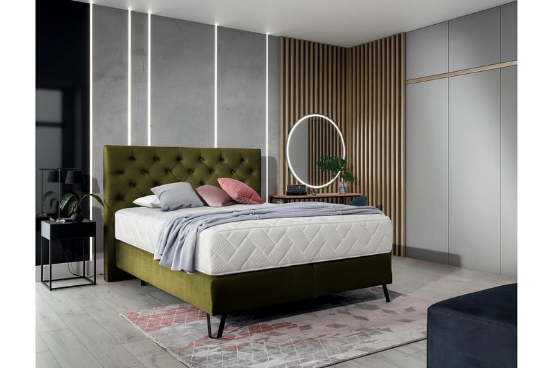 Katsumi Sängpaket Ramsäng 180x200 cm - Olivgrön - Möbler - Sovrum - Sängar - Ramsäng