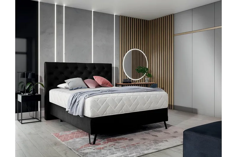 Katsumi Sängpaket Ramsäng 180x200 cm - Svart - Möbler - Sovrum - Sängar - Ramsäng