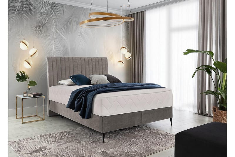 Katsuo Sängpaket Ramsäng 140x200 cm - Grå - Möbler - Sovrum - Sängar - Ramsäng