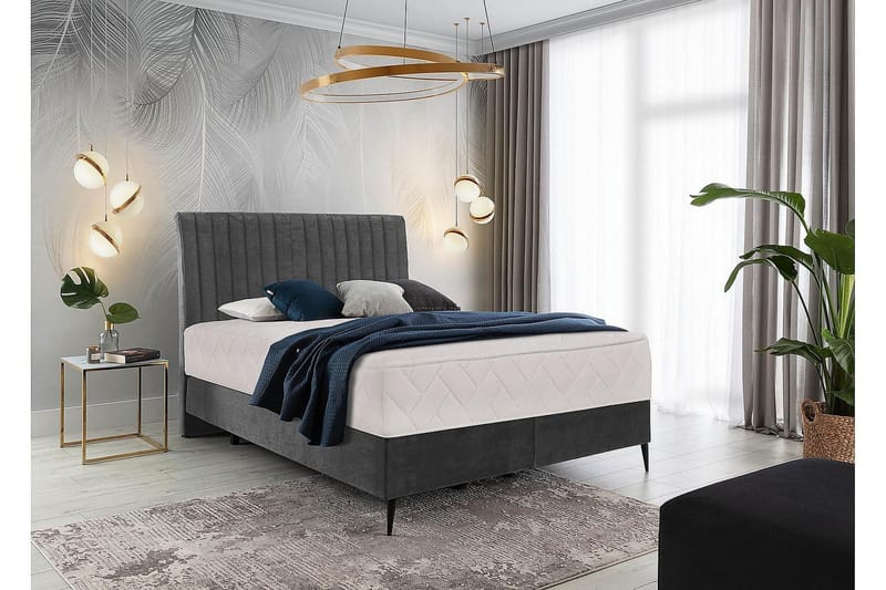 Katsuo Sängpaket Ramsäng 140x200 cm - Grå - Möbler - Sovrum - Sängar - Ramsäng