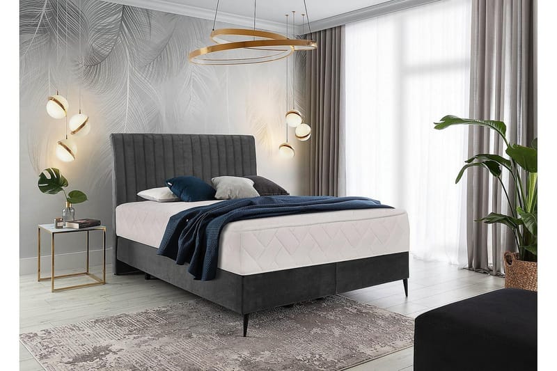 Katsuo Sängpaket Ramsäng 160x200 cm - Grå - Möbler - Sovrum - Sängar - Ramsäng