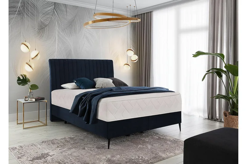 Katsuo Sängpaket Ramsäng 160x200 cm - Mörkblå - Möbler - Sovrum - Sängar - Ramsäng