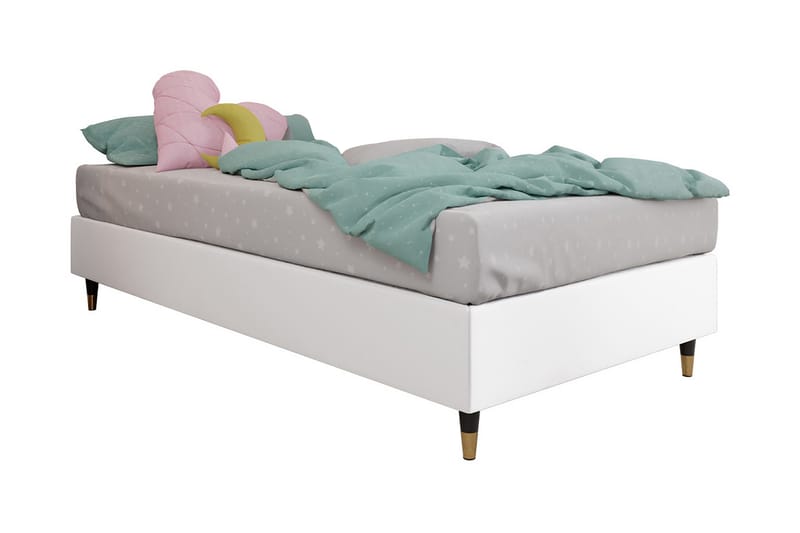 KERANZA Ramsäng 80x200  cm Konstläder/Vit/Trä/Metall - Möbler - Sovrum - Sängar - Ramsäng