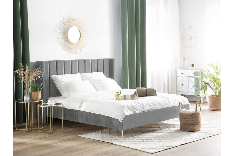Krukö Dubbelsäng 160x200 cm - Grå - Möbler - Sovrum - Sängar - Ramsäng