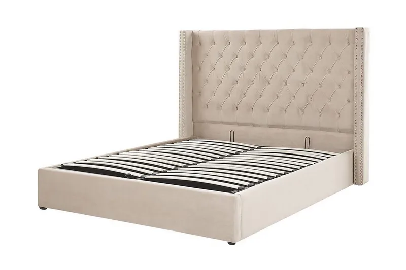 Kymmen Dubbelsäng 160x200 cm - Beige - Möbler - Sovrum - Sängar - Ramsäng