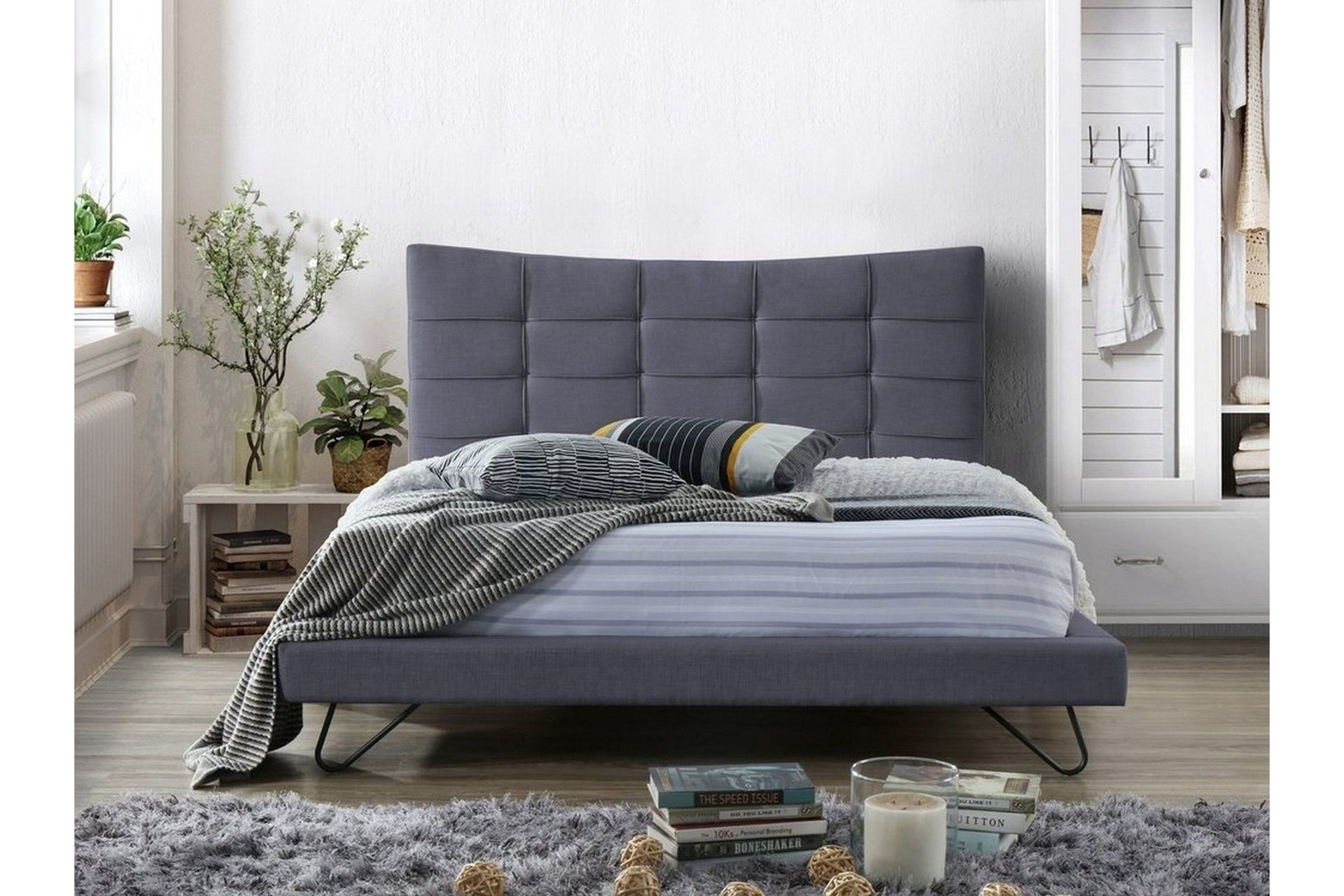 Lannion S&auml;ngram 160x200 cm - Gr&aring;