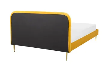 Larochelle Dubbelsäng 160x200 cm - Gul - Möbler - Sovrum - Sängram & sängstomme