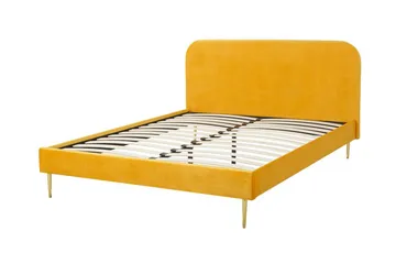 Larochelle Dubbelsäng 160x200 cm - Gul - Möbler - Sovrum - Sängram & sängstomme