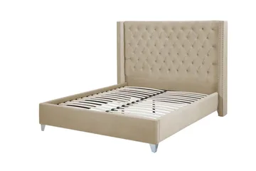 Lubbon Dubbelsäng 160|200 cm - Beige - Möbler - Sovrum - Sängram & sängstomme