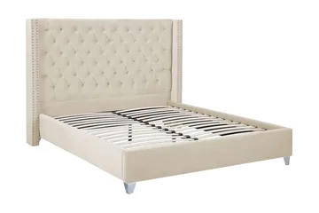 Lubbon Dubbelsäng 180 200 cm - Beige - Möbler - Sovrum - Sängram & sängstomme