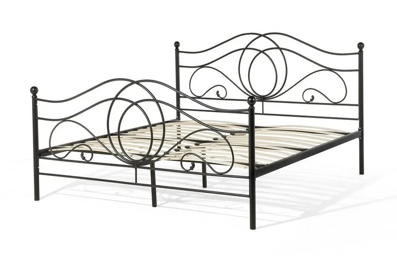Lyra Dubbelsäng 160200 cm - Svart - Möbler - Sovrum - Sängar - Ramsäng