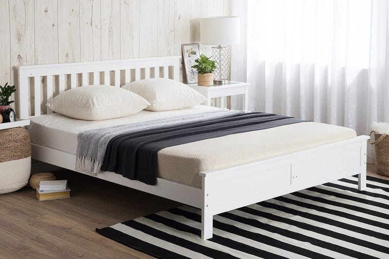 Mayenne Sängram 160x200 cm - Vit - Möbler - Sovrum - Sängar - Ramsäng