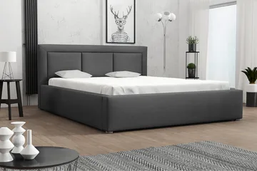 Modena Ramsäng 223x200x93 cm - Mörkgrå - Möbler - Sovrum - Sängar - Ramsäng