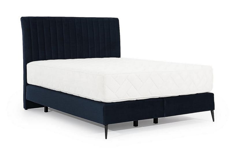 Narala Sängpaket Ramsäng 160x200 cm Mörkblå - Komplett Sängpaket - Ramsäng