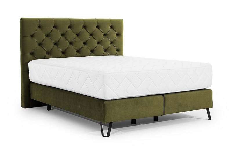 Nariko Sängpaket Ramsäng 160x200 cm Olivgrön - Komplett Sängpaket - Ramsäng