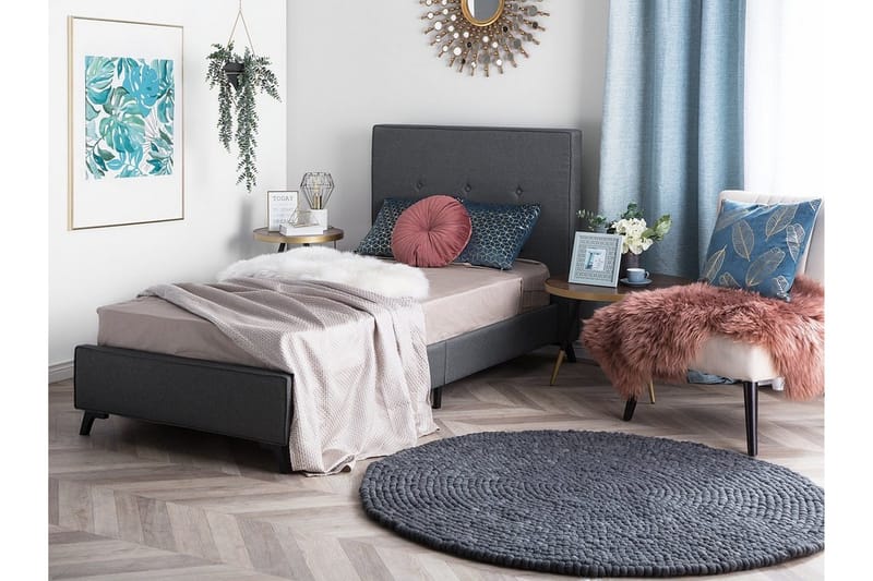 Nattaro Dubbelsäng 90x200cm - Grå - Möbler - Sovrum - Sängar - Ramsäng