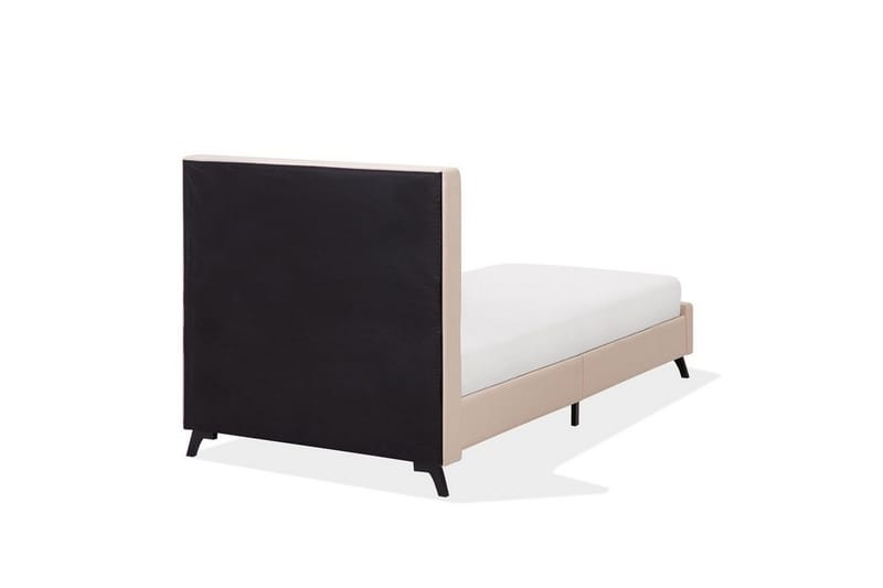 Nattaro Sängram 90x200 cm i Tyg med Sänggavel - Beige - Möbler - Sovrum - Sängram & sängstomme